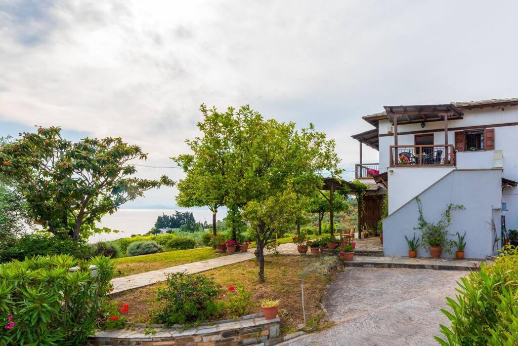 Seaside House With View Over Pagasitikos Афісос Екстер'єр фото